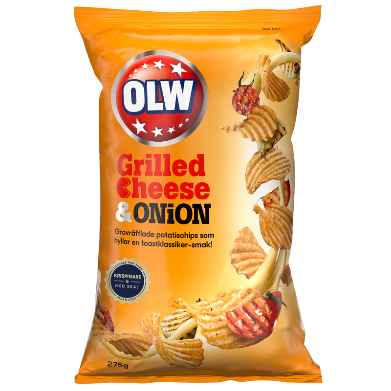 Sipsit "Grilled Cheese & Onion" 275g - 57% alennus