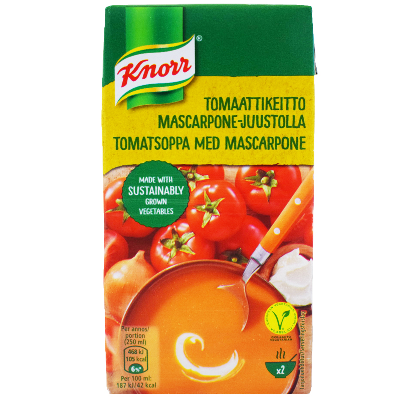 Tomaattikeitto Mascarpone-Juustolla 500ml - 25% alennus