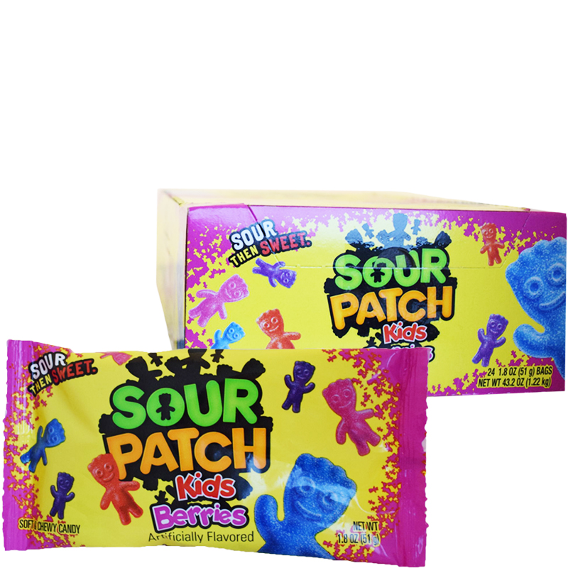 Laatikollinen "Sour Patch" Makeisia 24 x 51g - 53% alennus