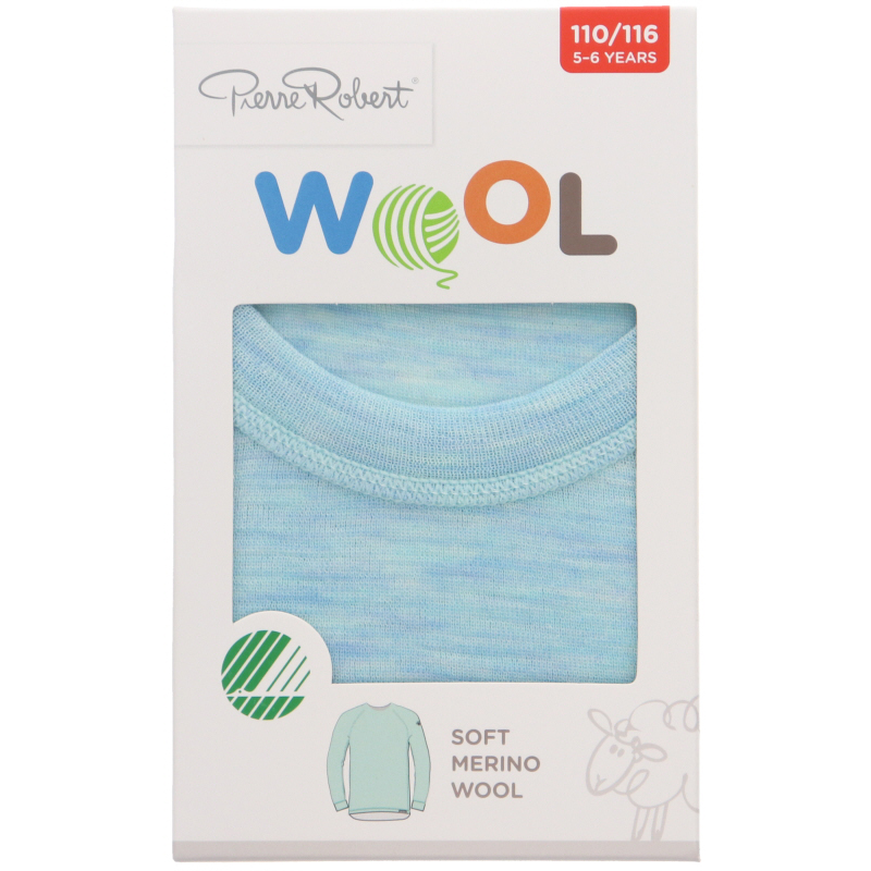 Merinovillapaita Lapset, 110-116 Mint Melange - 65% alennus