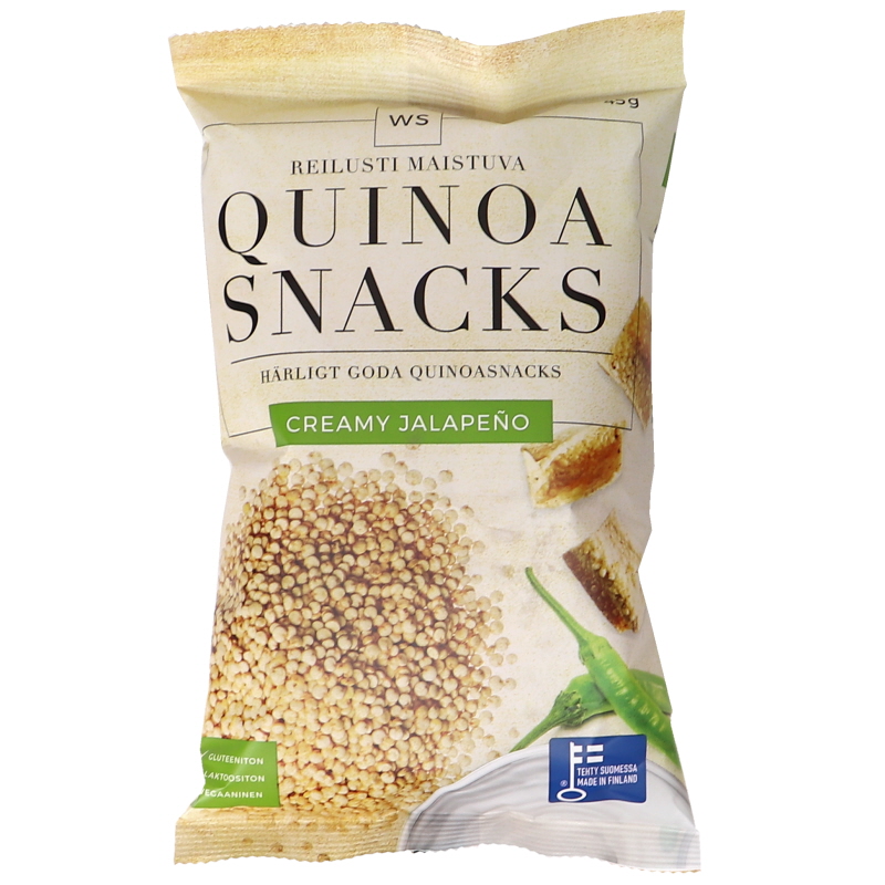 Kvinoa Snacks Jalapeno & Kerma - 24% alennus