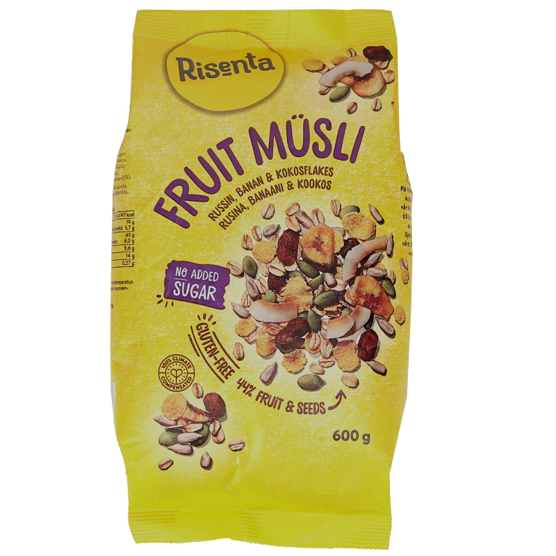 Hedelmämysli Rusina, Banaani & Kookos - 50% alennus