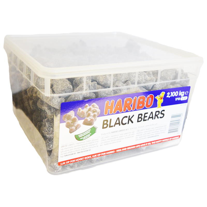 Laatikollinen makeisia "Black Bears" 2,1 kg - 67% alennus