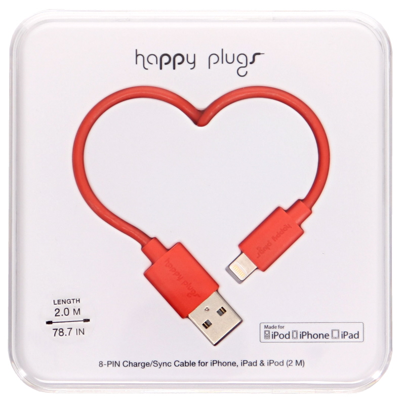 iPhone/iPad/iPod Lataus- / synkronointikaapeli Red - 72% alennus