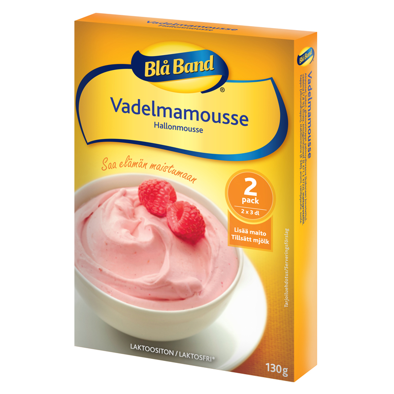 Vadelmamousse 2 x 3 dl - 35% alennus