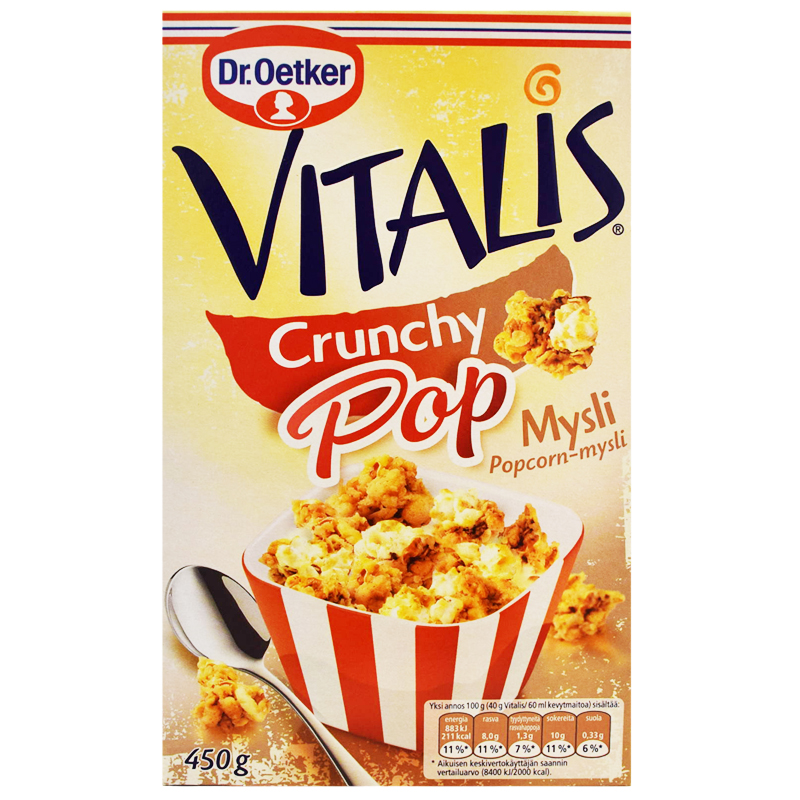 "Crunchy Pop" Mysli 450g - 56% alennus