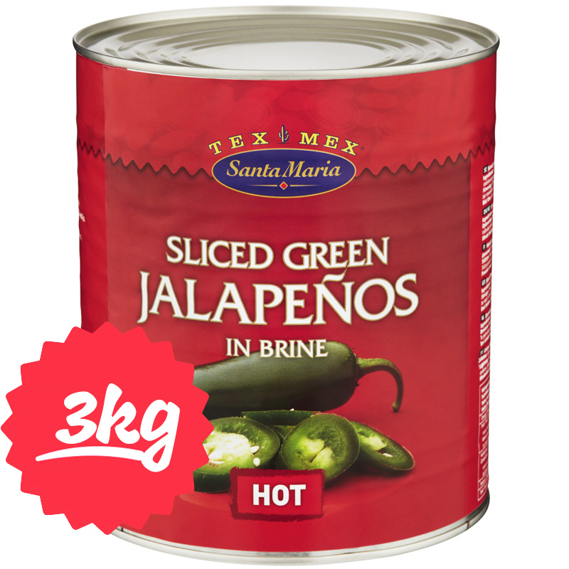 Green Jalapeños 3kg - 80% alennus