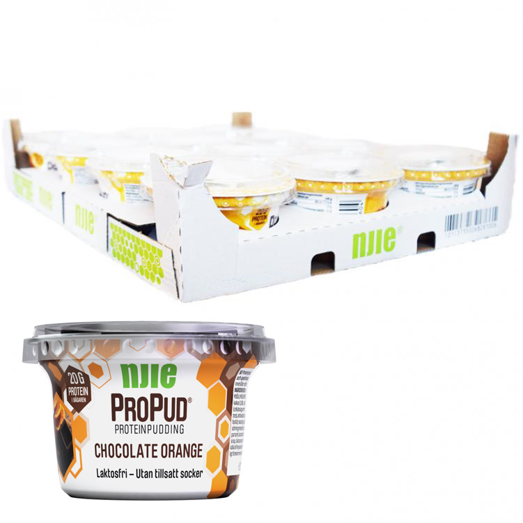 Laatikollinen proteiinivanukasta Suklaa & Appelsiini 12 x 200g - 28% alennus