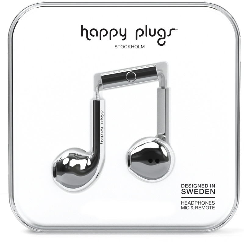 Langalliset Nappikuulokkeet Silver - 72% alennus