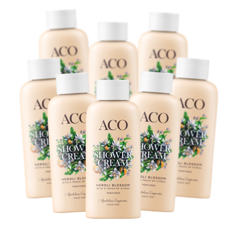 8-pack ACO Suihkugeeli, Nerolikukka 200 ml - 74% alennus