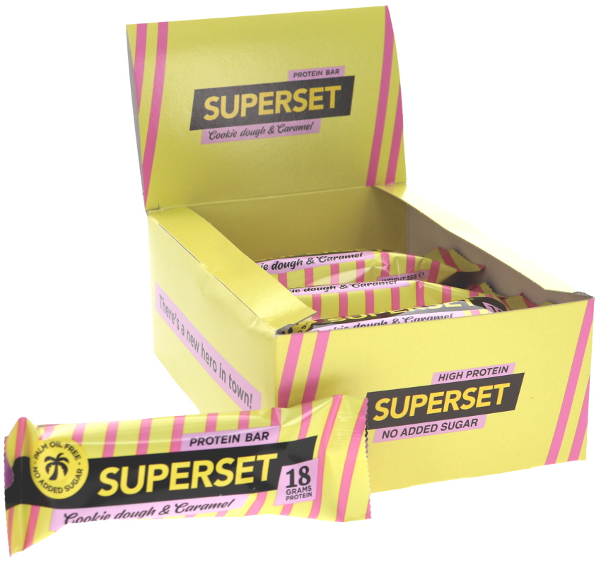 Proteiinipatukat Cookie Dough & Caramel 12kpl - 36% alennus