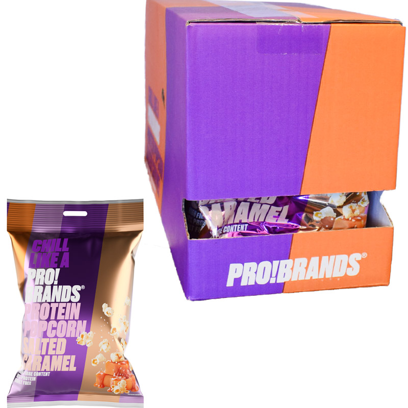 Proteiinipopcornit Salted Caramel 8kpl - 33% alennus