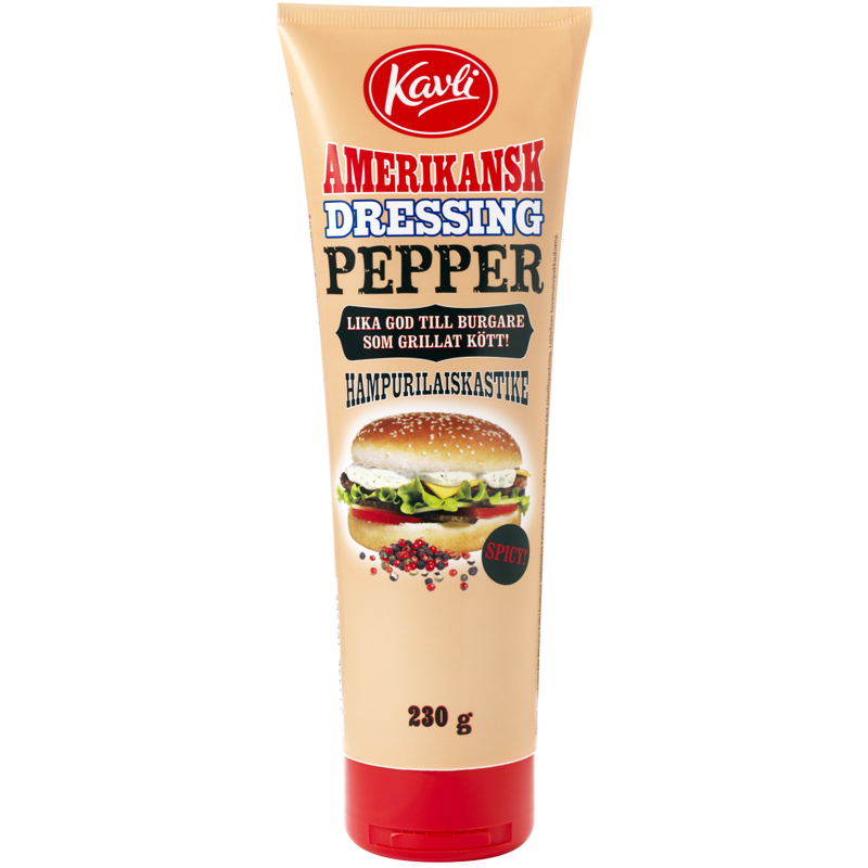 Hampurilaiskastike Pippuri 230g - 50% alennus