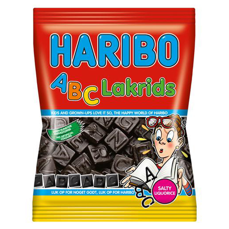 Karkkipussi "ABC-Lakrids" 120g - 20% alennus