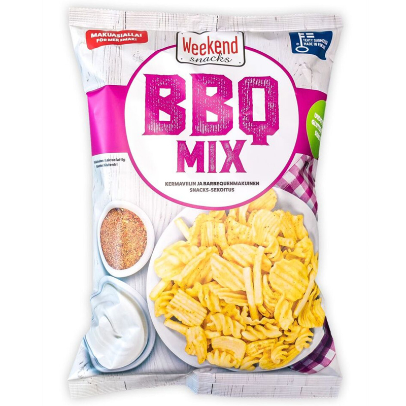 Snacks-sekoitus BBQ - 22% alennus