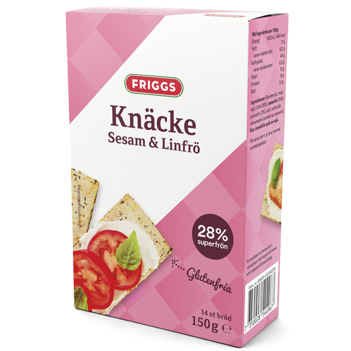 Näkkileipä Sesam & Pellavansiemen 150g - 57% alennus