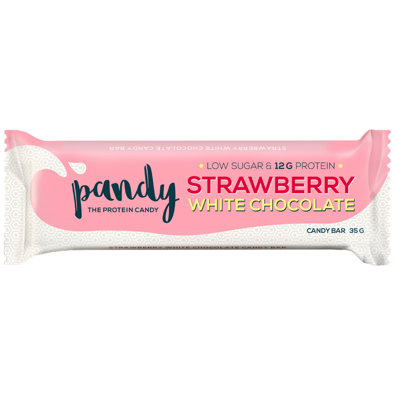 Proteiinipatukka Strawberry White Chocolate - 38% alennus