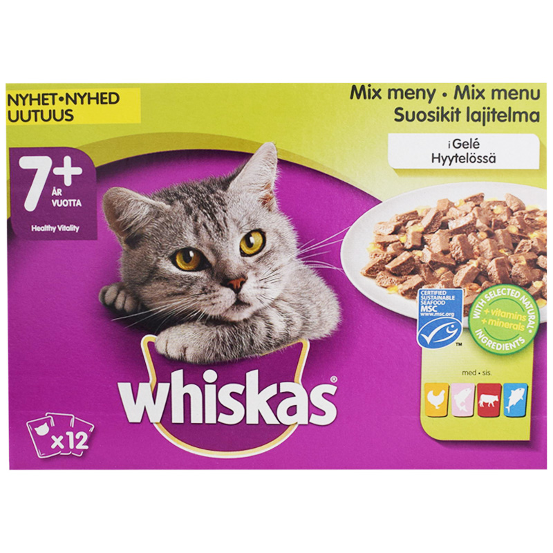 Kala & Lihalajitelma hyytelössä 7+ 12kpl - 24% alennus