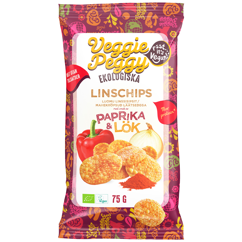 Luomu Linssisipsit Paprika & Sipuli - 36% alennus