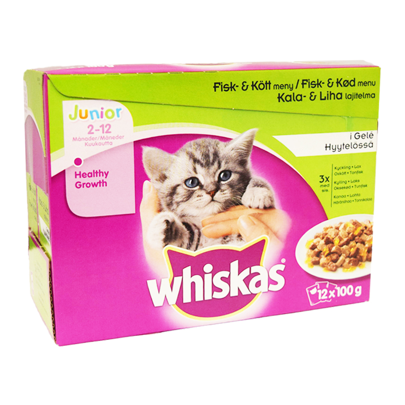 Kissanruoka Kala- & Lihalajitelma Junior - 24% alennus