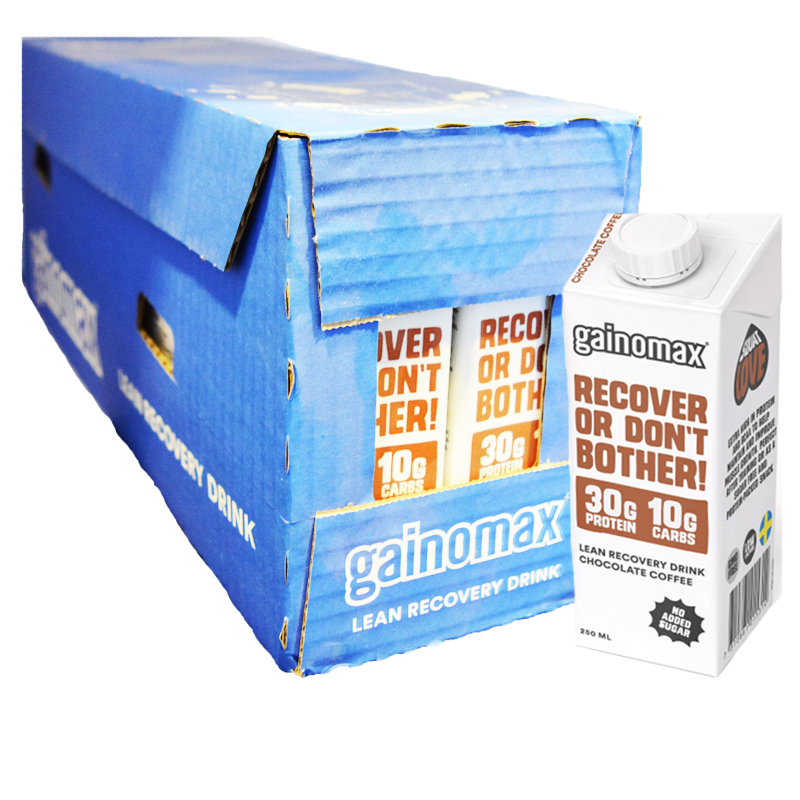 Laatikollinen palautusjuomaa "Recovery Drink Choco & Coffee" 16 x 250 ml - 40% alennus