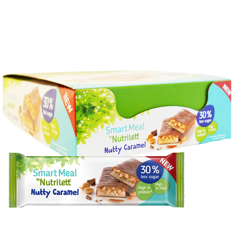 Laatikollinen proteiinipatukoita "Nutty Caramel" 15 x 60 g - 40% alennus