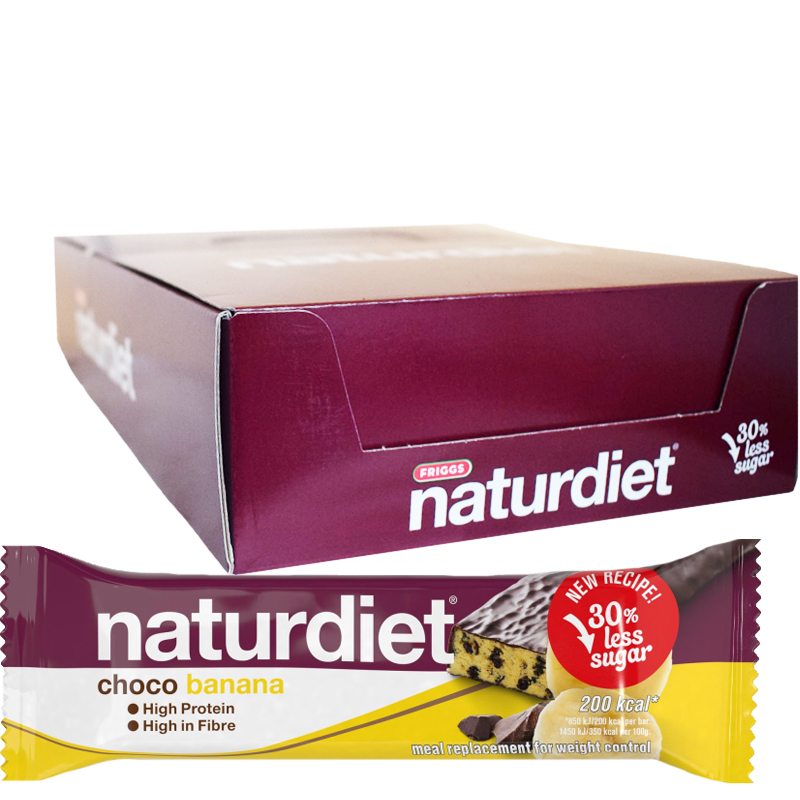 Laatikko: Ateriapatukat "Choco & Banana" 18 x 58g - 71% alennus