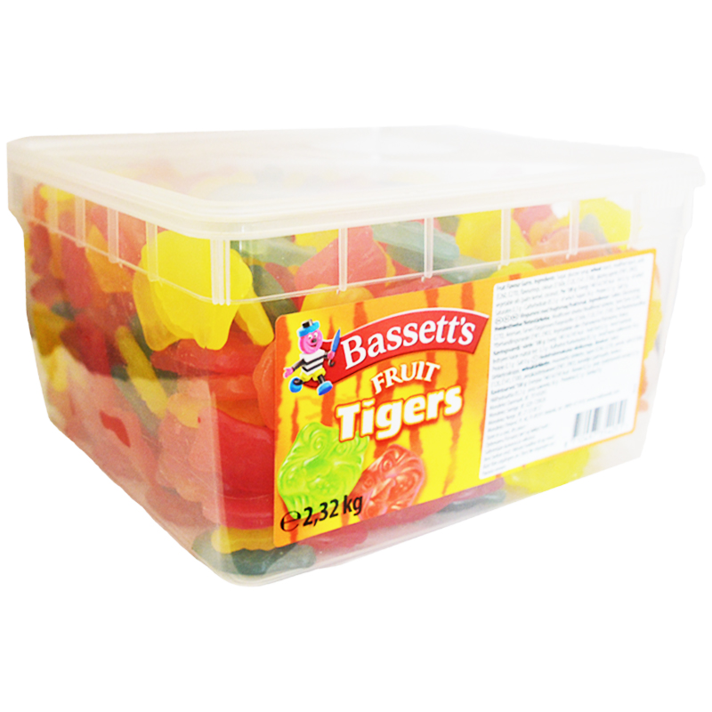 Laatikollinen makeisia "Fruit Tigers" 2,32 kg - 58% alennus