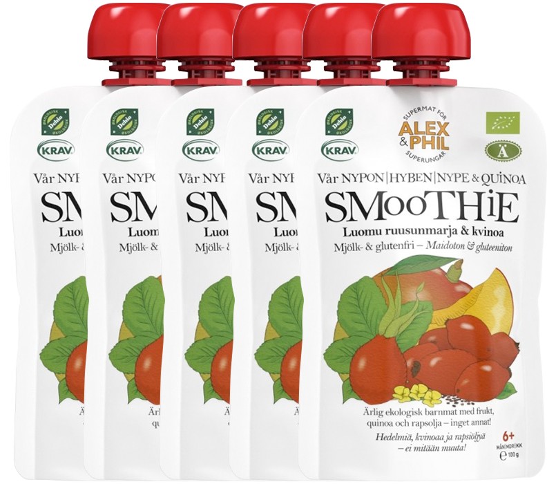 Luomu Ruusunmarja & Kvinoa Smoothie 5kpl - 37% alennus