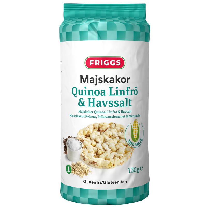 Maissikakut Kvinoa, Pellavansiemen & Merisuola - 32% alennus