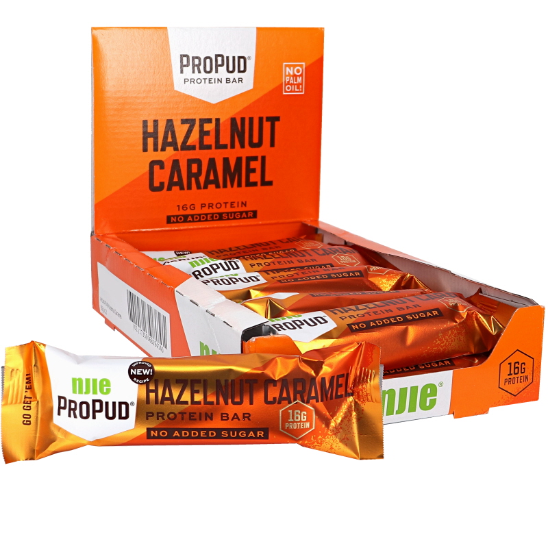 Proteiinipatukat Hazelnut & Caramel 12kpl - 44% alennus