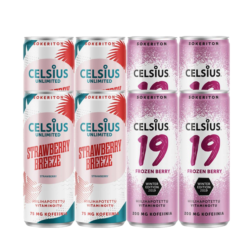 Celsius Paketti 8kpl - 51% alennus