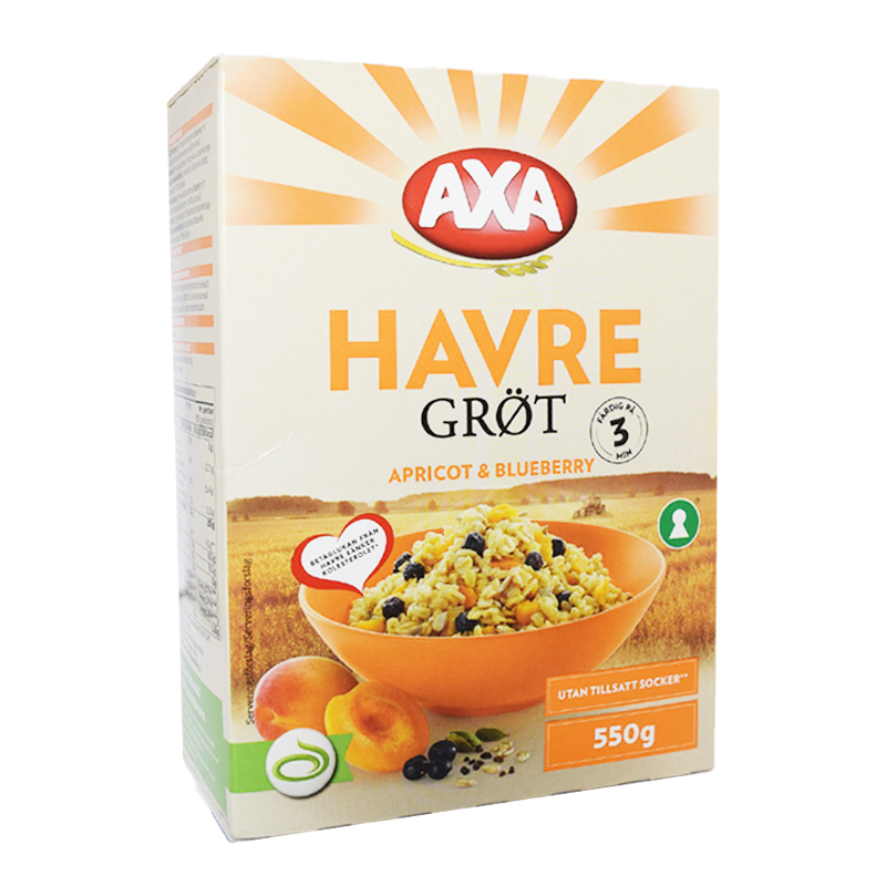 Kaurapuuro, Aprikoosi & Mustikka 550g - 75% alennus