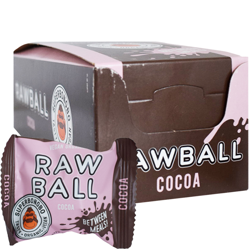 Luomu Raakapallot "Cocoa" 8 x 27g - 58% alennus