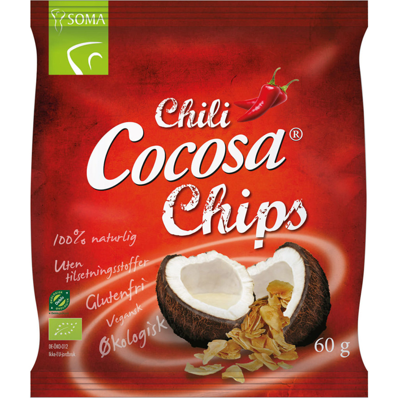Kookoslastut, Chili 60g - 75% alennus