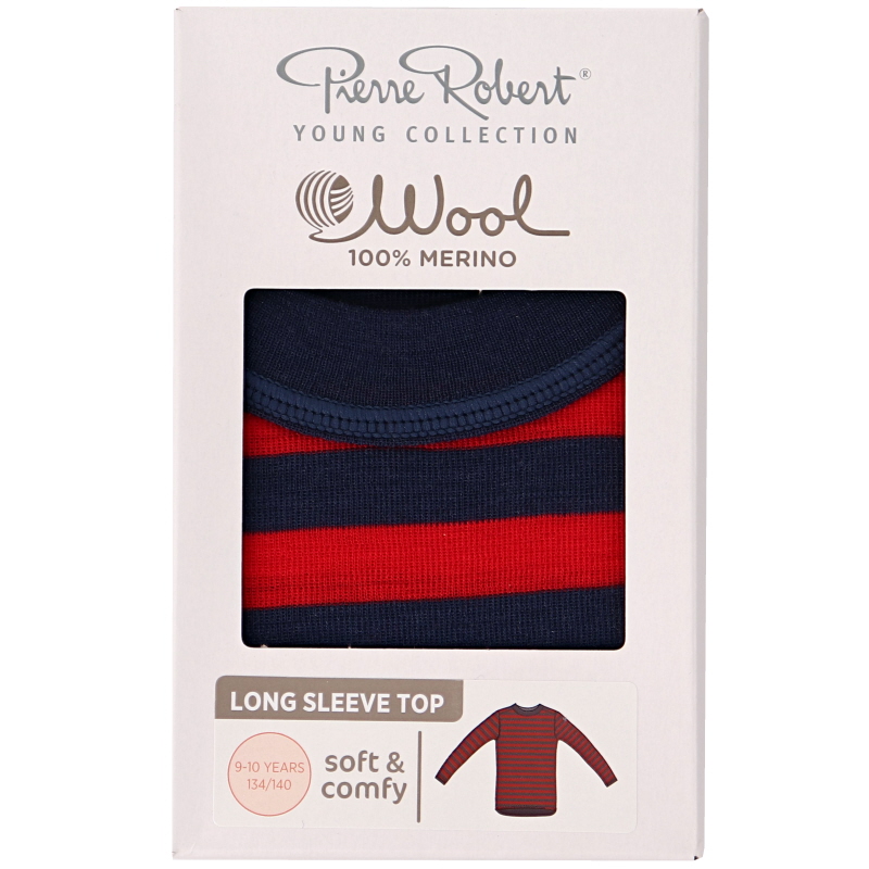 Merinovillapaita lapsille Navy Red, koko 134-140 - 78% alennus