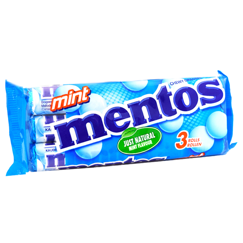 Mentos "Mint" 3 x 38 g - 52% alennus