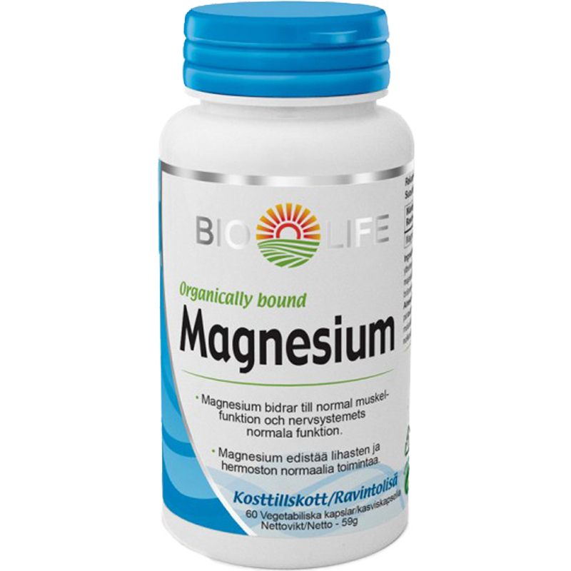 Ravintolisä, magnesium 60 kpl - 79% alennus
