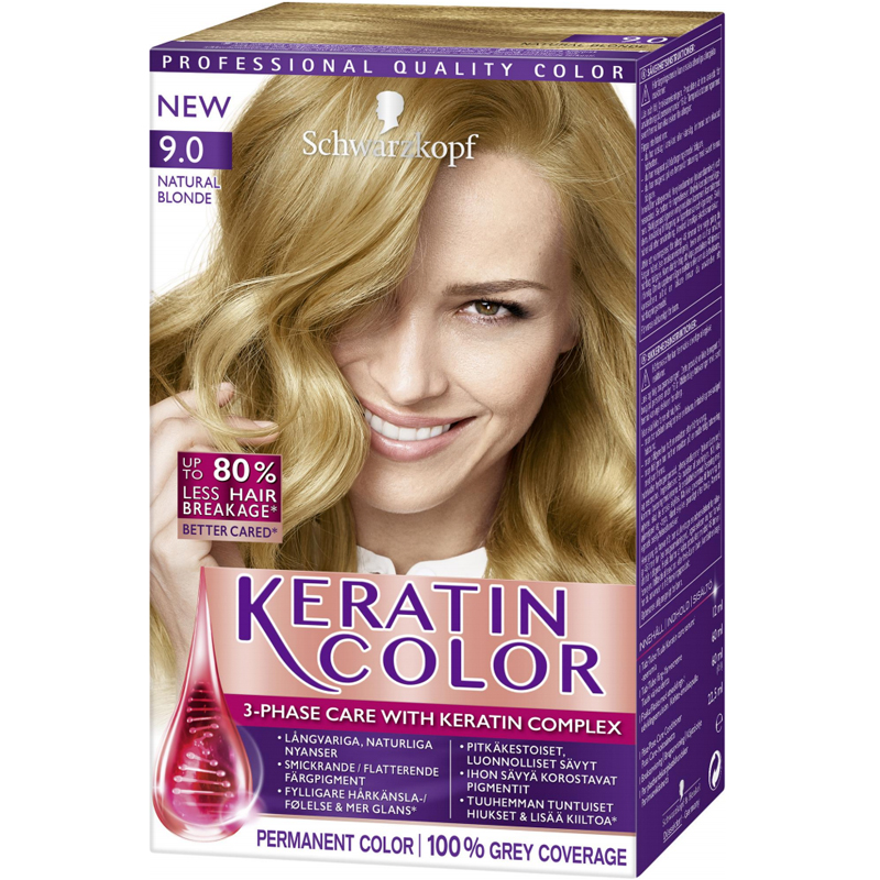 Hiusväri "Keratin Color 9.0 Natural Blonde" - 37% alennus