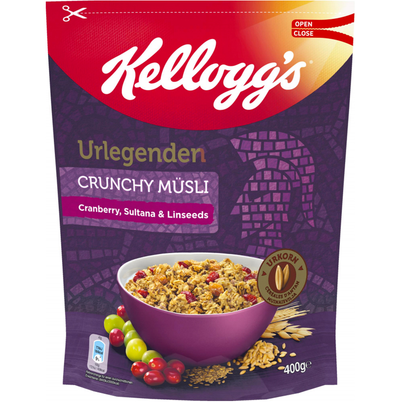 Mysli "Cranberry, Sultana & LInseeds" 400g - 29% alennus