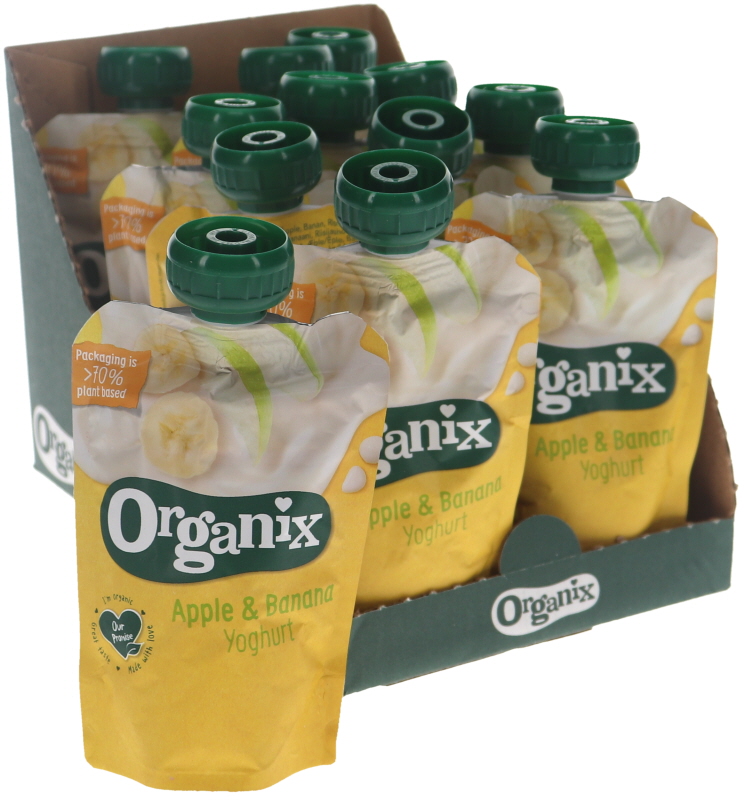 Luomuvälipala Jogurtti, Omena & Banaani 12kpl - 46% alennus