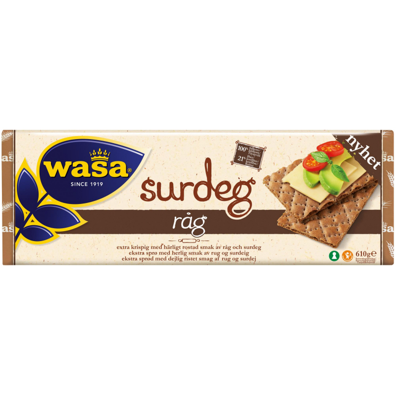 Näkkileipä "Taikinajuuri ruis" 610 g - 65% alennus