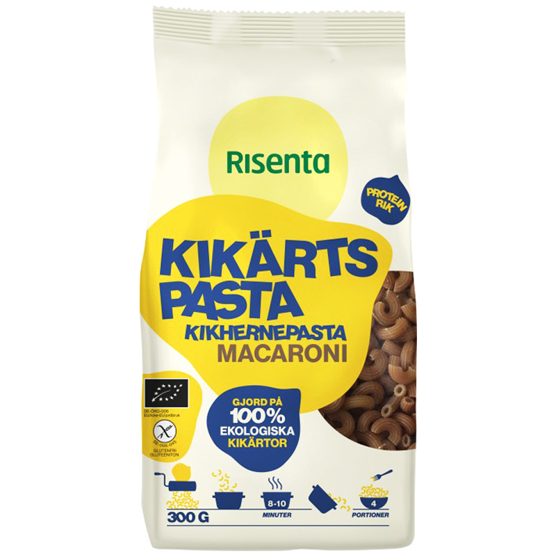 Kikhernepasta "Macaroni" gluteeniton 300 g - 57% alennus