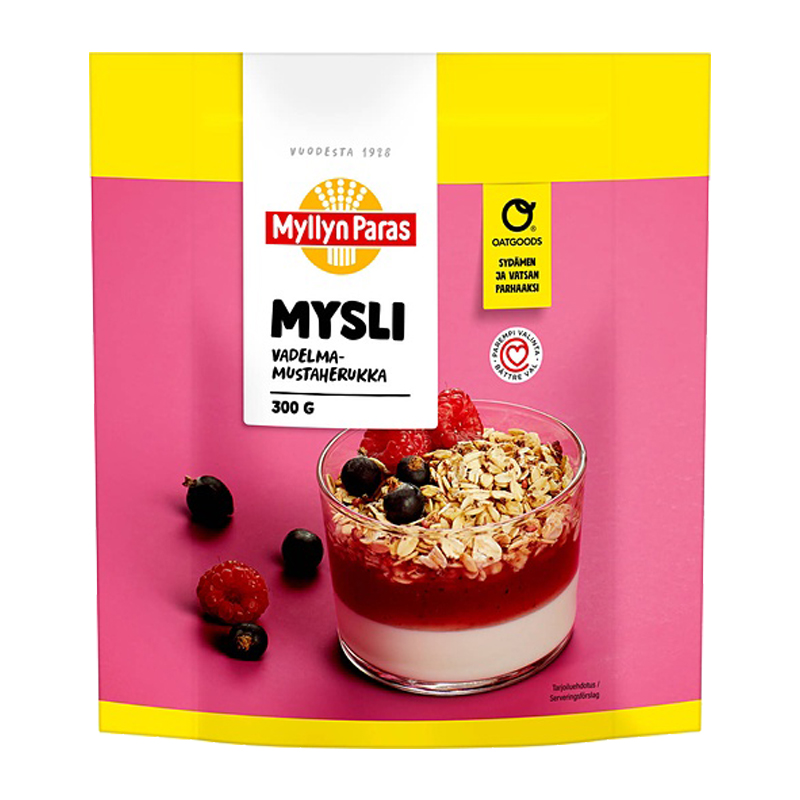 Mysli Vadelma-Mustaherukka - 29% alennus