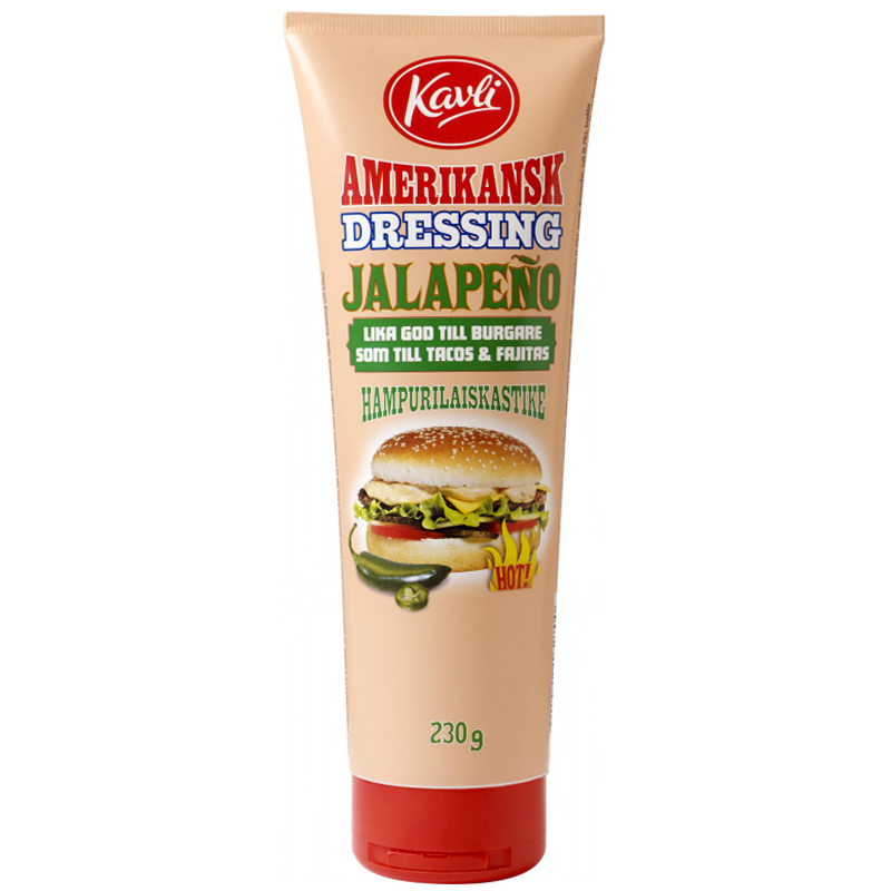 Hampurilaiskastike Jalopeno 230g - 41% alennus