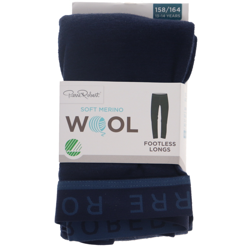 Merinovillapitkikset lapset, koko 158-164 navy - 52% alennus