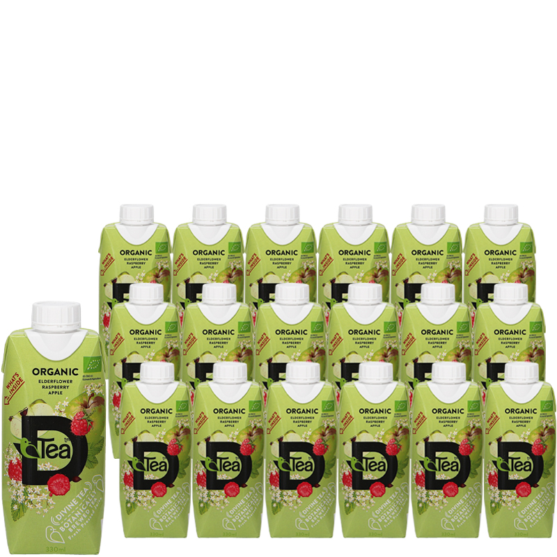Luomu Teejuomat Elderflower, Apple & Raspberry 18kpl - 81% alennus
