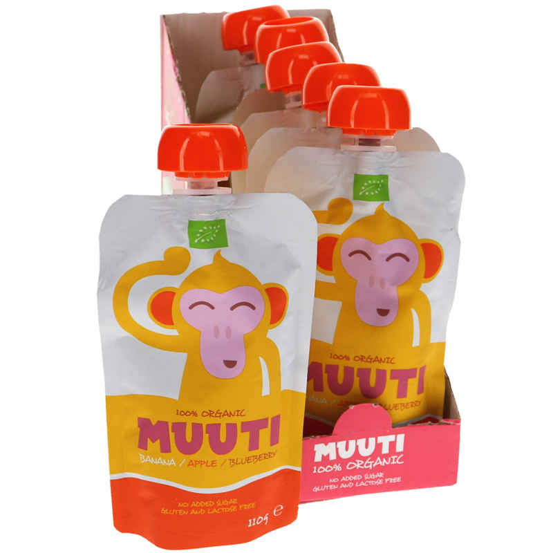 Luomu Smoothie Banaani, Omena & Mustikka 6kpl - 71% alennus