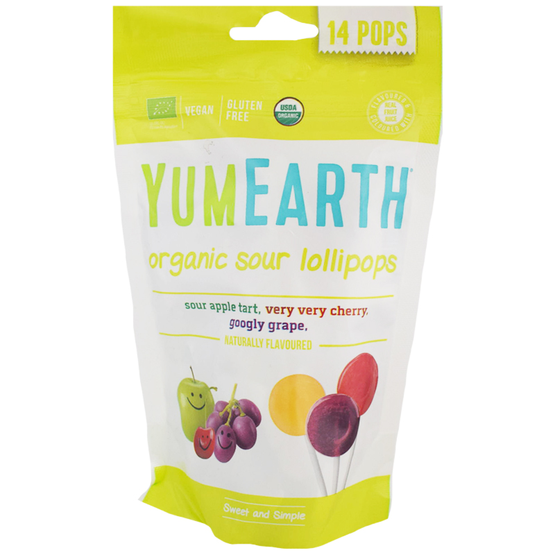 Luomutikkarit "Sour Pops" 85g - 70% alennus