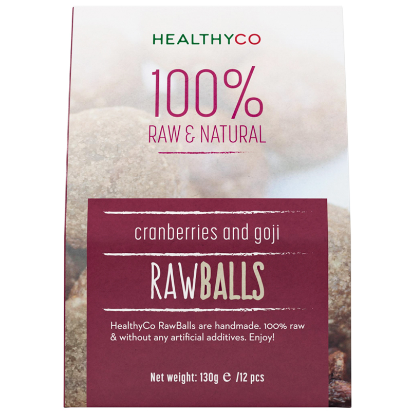 Raakapallot, Goijimarjat & Tyrni, 130g - 60% alennus